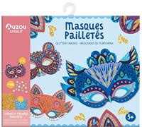 Masque pailletés - Ma pochette d'artiste - - Paula McGloin - Auzou Philippe Eds - Jeux livres objets