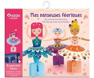 Ma pochette d'artiste - mes danseuses feeriques - 5 paperdolls + 1 decor - Gaël Le Neillon - Auzou Philippe Eds - Jeux livres objets