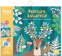 MA POCHETTE D'ARTISTE - PEINTURE AQUARELLE - FORET ENCHANTEE