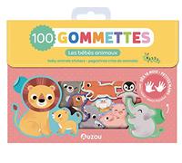 Auzou – Pochette de gommettes Bébés Animaux – 100 gommettes