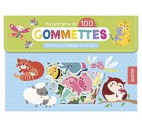 Ma pochette de 100 gommettes - parents et bébés animaux