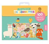Auzou - Pochette de gommettes - 100 animaux mignons