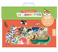 Ma pochette de gommettes - 100 animaux sauvages Michelle Carlslund (Illustration)