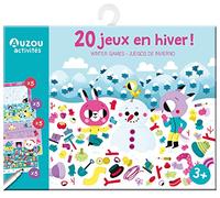 Marta Sorte – 20 jeux en hiver – Feutre effaçable + 2 cartes – Auzou