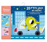 Auzou Pochette de jeux 20 P'tits Jeux En route ! – Labyrinthe géant, 20 cartes, feutre effaçable