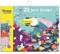 Auzou Pochette de 20 jeux Océan avec feutre effaçable – NED