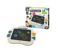 Buki Ardoise magique Ma première – Tablette LCD 35x30 cm, stylet double pointe, 4 tampons silicone