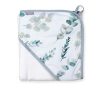 Ma première cape de bain en bambou eucalyaptus eucalyptus, vert, gris 75X75