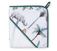 Ma Première Cape De Bain En Bambou Safari Safari, Vert, Gris, Blanc TU