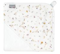 Sevira Kids Cape de bain Ma première Sidonia – coton et bambou – beige/écru/blanc 75x75