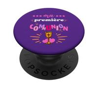 Ma Première Communion Cadeau Fille Catholique Messe PopSockets PopGrip Adhésif