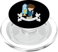 Ma Première Communion Chemise Enfant Fils Garçon Brunette PopSockets PopGrip pour MagSafe