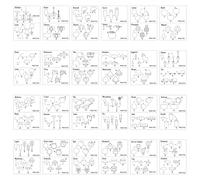 Ma première couleur - 21,5x27,5 cm, Couleurs par nombre, Livres de coloriage avec animaux, Cahier d'exercices de peinture, Alphabet des animaux, | Dessins de coloriage mignons pour pic