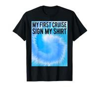 Ma première croisière 2025 Sign My Shirt pour garçons et Enfants Tie Dye Cruise T-Shirt