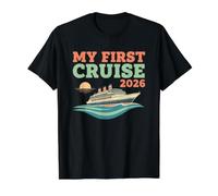 Ma première croisière 2026 T-Shirt Graphique avec Valeur, Homme, Noir, L