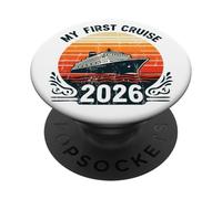 Ma première croisière 2026 Voyage en Bateau de croisière en Famille PopSockets PopGrip Adhésif