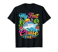 Ma première croisière 2027 Funny First Time Cruise Vacation 2027 T-Shirt Graphique avec Valeur