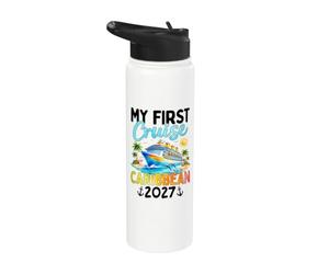 Ma première croisière dans les Caraïbes 2027 Stainless Steel Insulated Water Bottle