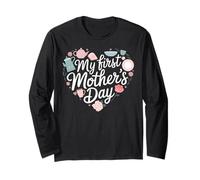Ma première fête des mères cadeau Nouvelles mamans Vêtements de maternité Manche Longue