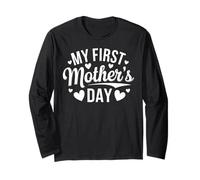 Ma première fête des mères cadeau pour les nouvelles mamans T-shirt graphique mignon Manche Longue