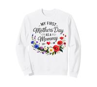 Ma première fête des mères en Tant Que Maman fête des mères 2026 Nouvelle Maman Sweatshirt