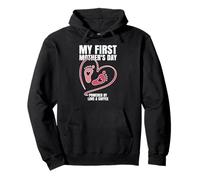 Ma première fête des mères Love & Coffee Jolie New Mom Sweat à Capuche