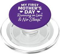 Ma première fête des mères sous Le Signe de l'amour et de l'absence de Sommeil - Mama PopSockets PopGrip pour MagSafe