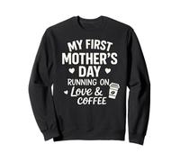 Ma première fête des mères sous Le Signe de l'amour et du café - Mama Sweatshirt