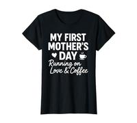 Ma première fête des mères sous Le Signe de l'amour et du café - Mama T-Shirt