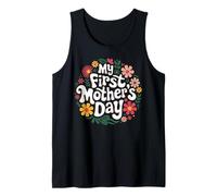Ma première fête des mères tenue tenue pour les nouvelles mamans Floral Débardeur