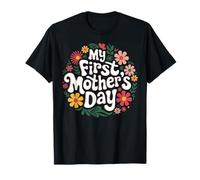 Ma première fête des mères tenue tenue pour les nouvelles mamans Floral T-Shirt