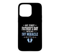 Ma première fête des pères avec Mon Miracle de FIV Coque pour iPhone 15 Pro Max