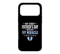 Ma première fête des pères avec Mon Miracle de FIV Coque pour iPhone 17 Pro Max