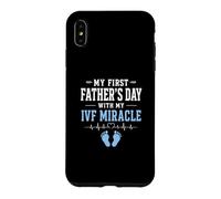 Ma première fête des pères avec Mon Miracle de FIV Coque pour iPhone XS Max