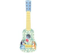 Lexibook Jeu éducatif musical Ma première guitare Bluey en bois 6 cordes nylon 53 cm Bleu