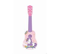 Lexibook Guitare acoustique Ma première guitare 6 cordes nylon 53 cm, guide inclus Rose/Bleu K200UNI