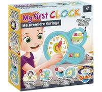 Ma première horloge enfant Buki - bleu/orange/vert - 24x6x24 cm