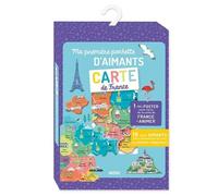 Ma Première Pochette D'aimants Carte De France - Avec 18 Grands Aimants Et 1 Poster