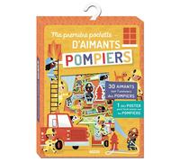 Auzou Pochette d'aimants Ma Première Pompiers – 30 aimants et joli poster