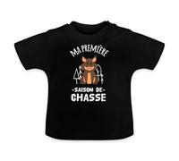 Ma Première Saison de Chasse Au Sanglier Cadeau Chasseur T Shirt Bébé Bio