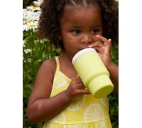 INFANTINO Ma Première Tasse - Adorable Tasse 255ml avec Paille Antifuite et Poignée Adaptée aux Tout-Petits, Favorise l'Hydratation, Facile à Nettoyer, Citrus