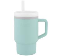 Infantino Tasse bébé Ma Première Tasse 255ml, paille antifuite, poignée adaptée – Bleu Maussade