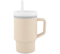 Infantino Tasse d'apprentissage Ma Première Tasse 255ml, Paille antifuite, Poignée adaptée, Sable