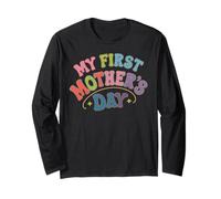 Ma première tenue de fête des mères pour les nouvelles mamans T-shirt graphique mignon Manche Longue