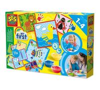 Ma première œuvre d'art - SES CREATIVE - My first - Hobby 1 - 4 - 3 peintures & 11 cartes imprimées - Age : 1+