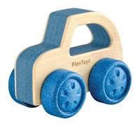 Ma première voiture en bois d'hévéa bleue