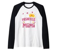 Ma Princesse préférée m'appelle Mimi Funny Cute Grandma Manche Raglan