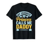 Ma Princesse préférée m'appelle Papa T-Shirt Graphique avec Valeur, Homme, Noir, XL