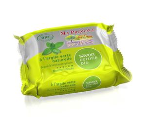 Ma Provence® Savon bio à l’Argile verte naturelle parfum Menthe froissée 75 g