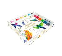 Larousse – Coffret Ma p'tite palette : oiseaux – 10 planches, palette 6 couleurs